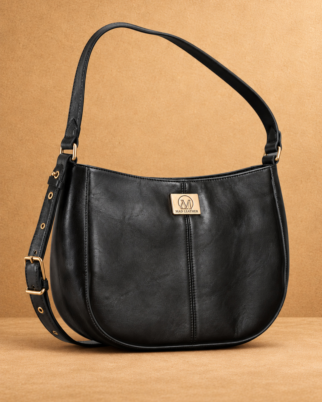 Leather Crossbody Sling Bag - front view