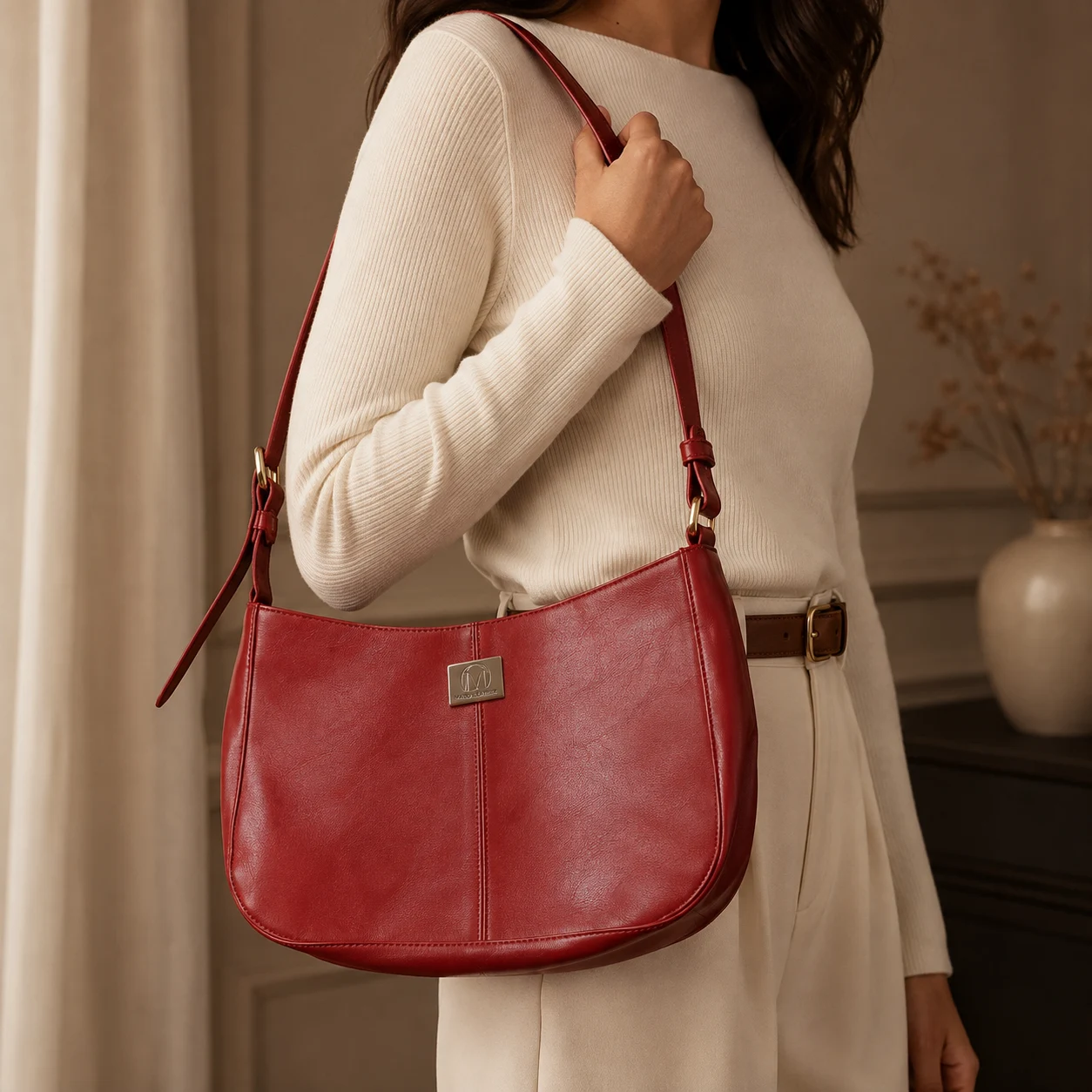 Leather Crossbody Sling Bag - gallery image 2